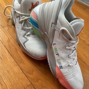 RARE Adidas DON issue Basketball Sneakers Indefinable White Multicolor Mens 12.5